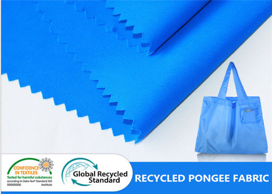 100% 65GSM 75D Pongee Recycled PET Fabric na poduszkę na zakupy