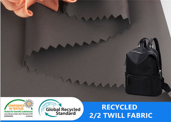 100% Tkanina poliestrowa z recyklingu 2/2 twill Plecak Kurtka Lunch Box Tkanina przyjazna dla środowiska