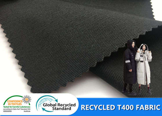 100% poliester z recyklingu T400 wodoodporny materiał rozciągliwy GRS Narciarstwo Outdoor kurtka zimowa